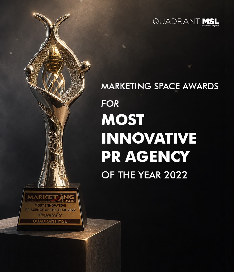 Innovation has always been one of the defining characteristics of Quadrant MSL, and that commitment was recognised when the agency received the Most Innovative Agency of the Year award from Marketing Space.